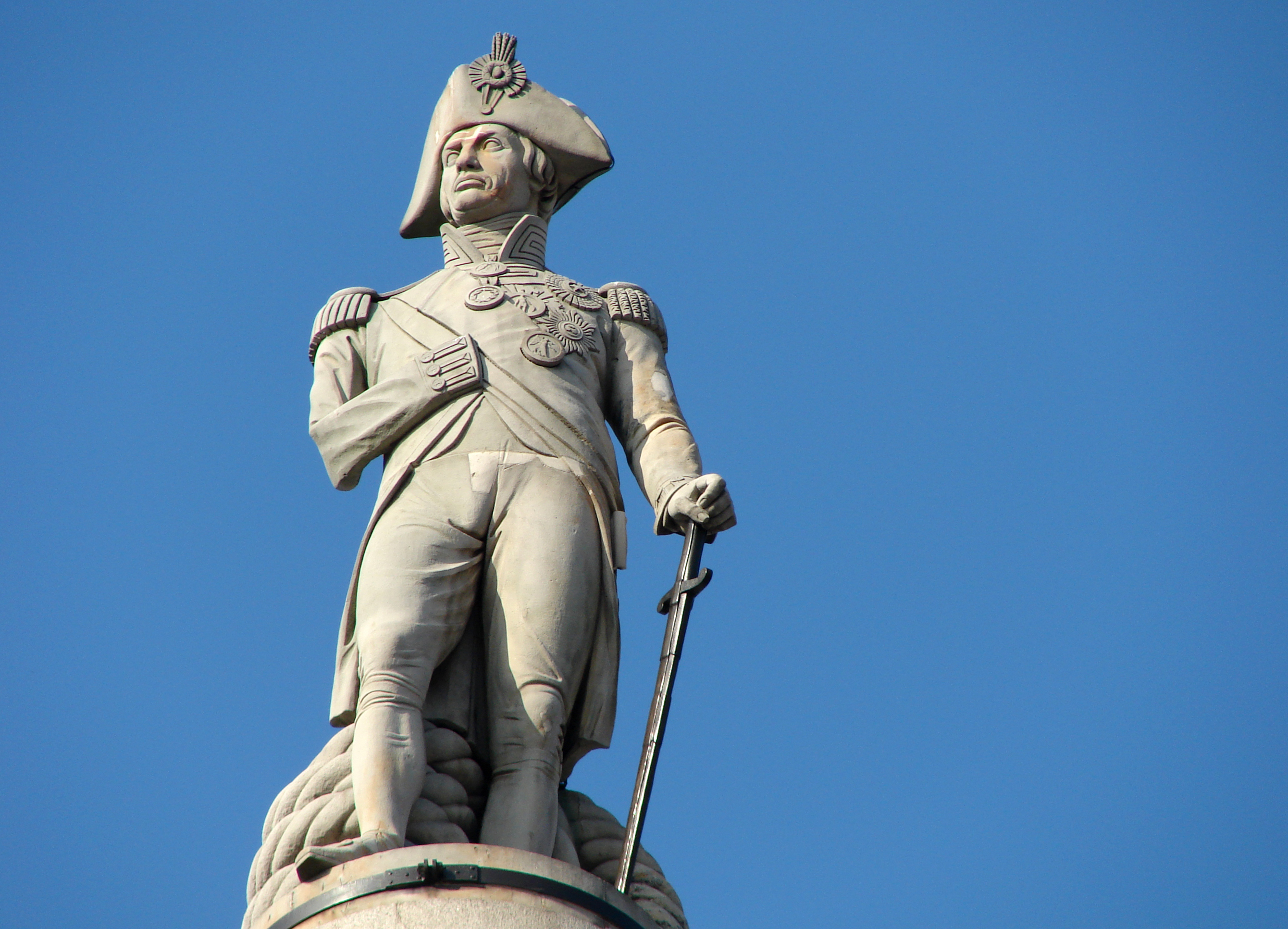 La statua di Nelson a Trafalgar Square